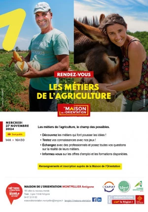 Affiche Les métiers de l'agriculture