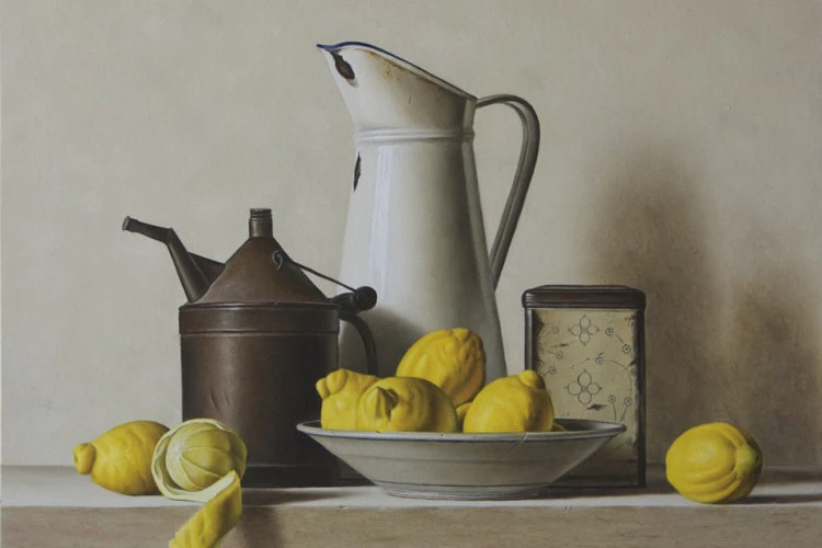 Citrons - Huile/toile, 65/70 cm., 2018 - Stefaan Eyckmans 