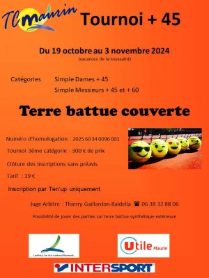 Affiche Tennis club de Maurin