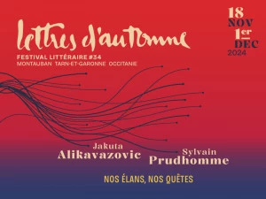 Affiche Festival littéraire : Lettres d'automne 2024