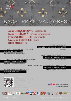 Affiche 9ème Bach Festival Gers 2024