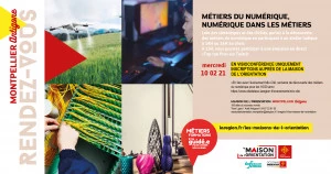 Affiche Métiers du numérique, numérique dans les métiers