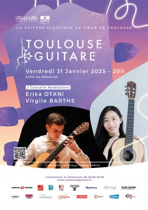 Affiche Erika OTANI - Virgile BARTHE : Deux Concerts Révélations "guitare"