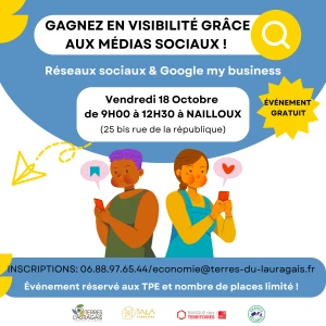 Affiche PETIT DEJEUNER ECONOMIQUE : Réseaux sociaux & Google my business