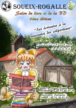 Affiche Salon du livre et de la BD de Soueix-Rogalle