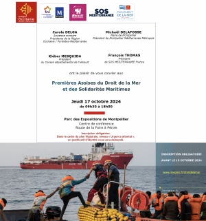 Affiche Premières Assises du Droit de la Mer et des Solidarités Maritimes