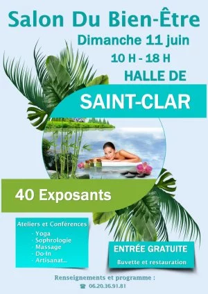 Affiche 1er Salon du Bien-Etre à Saint-Clar (32) 