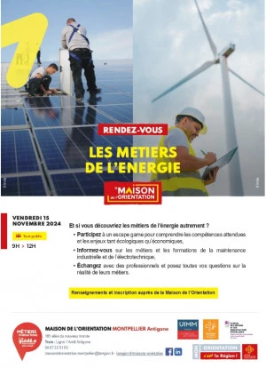 Affiche Les métiers de l'énergie