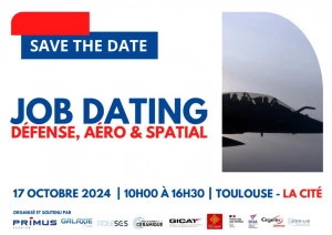 Affiche Job Dating - Défense, Aéronautique & Spatial 2024