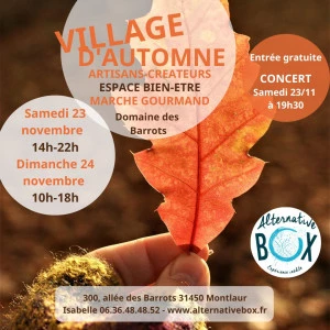 Affiche Village d'automne