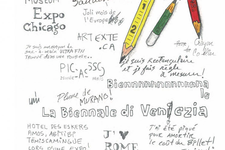 "La parole est aux crayons" - Crayons sur papier, format A4, 2020 - NN 