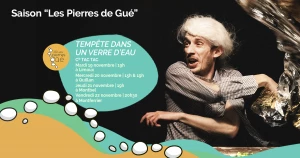 Affiche Théâtre d'objets "Tempête dans un verre d'eau"