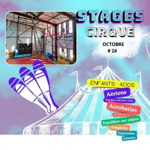 Affiche Stages de cirque - Enfants et ados