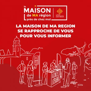 Affiche L'équipe de la Maison de Ma région de Nîmes Alès se déplace… à Saint Ambroix