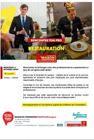 Affiche Restauration - Rencontre ton Pro