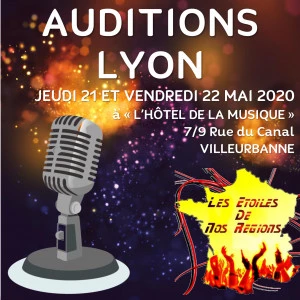 Affiche Concours de chant - Les étoiles de nos régions 2020