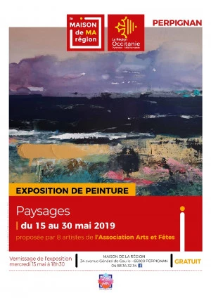 Affiche Exposition de peinture - "Paysages" 