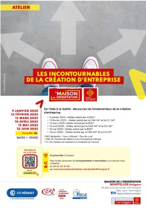 Affiche Les incontournables de la création d'entreprise