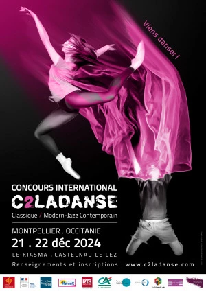 Affiche Concours international C2LADANSE Montpellier Occitanie