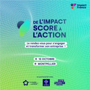 Affiche De l'Impact Score à l'Action - Le rendez-vous pour s'engager et transformer son entreprise 