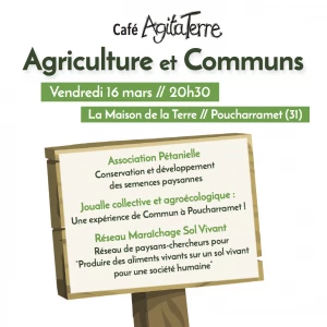 Affiche Café AgitaTerre : Agriculture et Communs