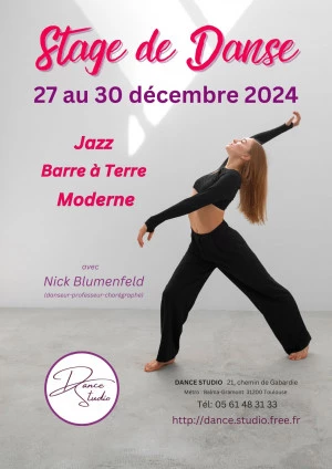 Affiche Stage de Danse de Noël avec Nick Blumenfeld