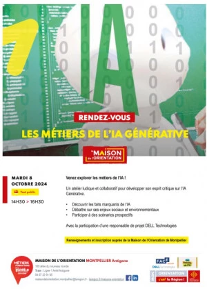 Affiche Les métiers de l'IA générative