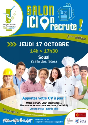 Affiche Salon "ICI, On Recrute !" 2024