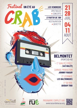 Affiche Festival "Un été au Crab"