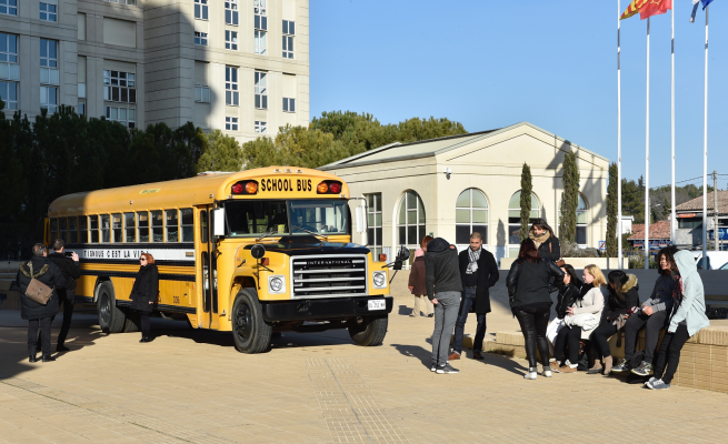 Les élèves des Écoles régionales de la 2ème chance ont visité l'exposition "Tignous c'est la vie" en avant-première le 19/01 © Antoine Darnaud
