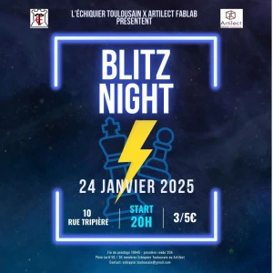 Affiche Blitz Night - Echiquier Toulousain