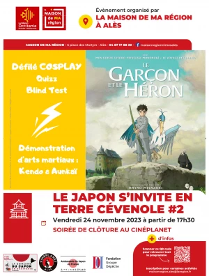 Affiche Clôture du "Japon s'invite en terre cévenole" 