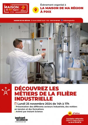 Affiche Découverte des métiers de la filière industrielle