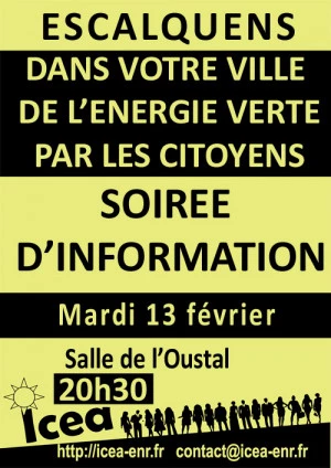 Affiche Soirée d'information à Escalquens 