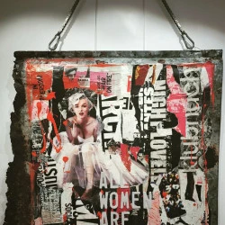 All woman are Marilyn - Collage sur plaque métallique - Melo_dame 