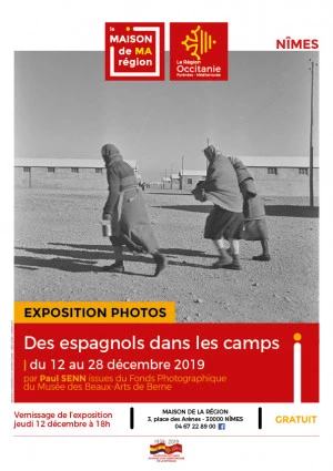 Affiche Exposition "Des espagnols dans les camps"