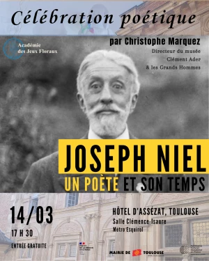 Affiche Célébration poétique "Joseph Niel ; un poète et son temps"