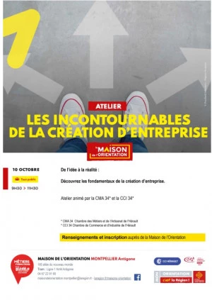 Affiche Les incontournables de la création d'entreprise 