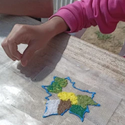 Peindre avec le papier - Atelier enfants