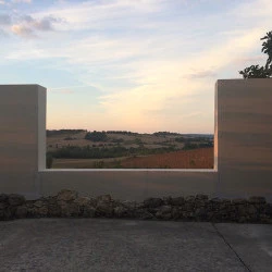 Véduta II - plaques de placoplâtre, bois Vue de l'exposition "Regarder l'agreste paysage", AFIAC 2018 - Lucie Laflorentie 