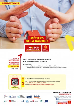 Affiche Les métiers de la banque