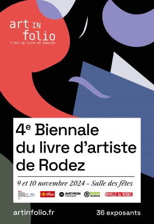 Affiche 4e Biennale du livre d'Artistes de Rodez