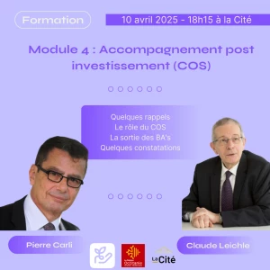 Affiche Module 4 : Accompagnement post investissement (COS)