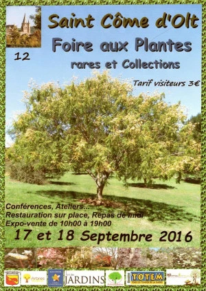 Affiche Foire aux Plantes rares et Collections en Aveyron !