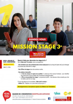 Affiche Mission Stage 3ème