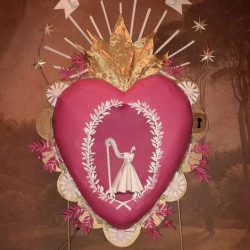 Ex-voto Saint valentin - sculpture en papier