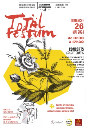 Affiche Total Festum avec Calandreta de Garoneta