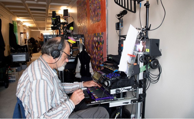 Retours son, tournage à l'Hôtel de Région de Montpellier