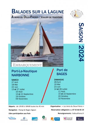 Affiche Balades sur la lagune 2024 - Bages