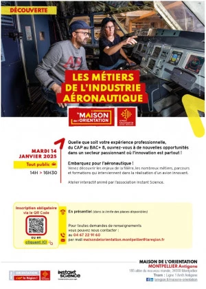 Affiche Les métiers de l'industrie et de l'aéronautique